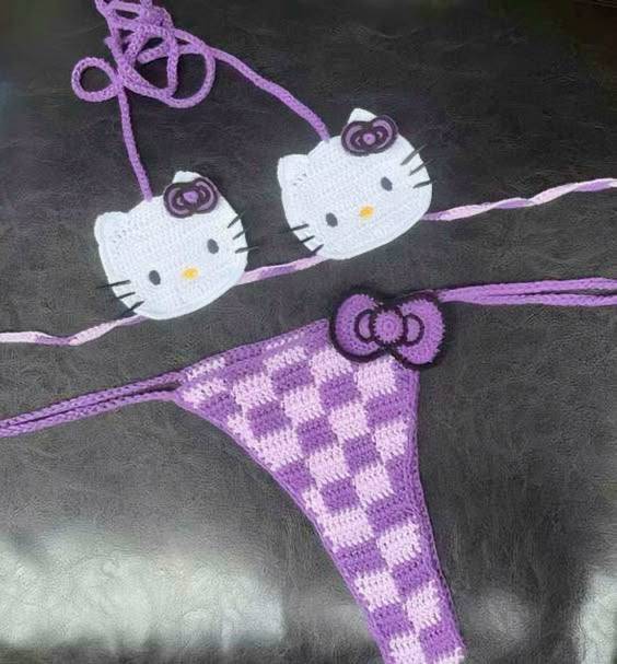 Hello kitty handmade bathing suit (PreOrder)