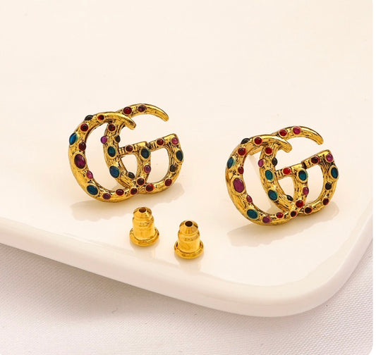 Gucci earrings multi color