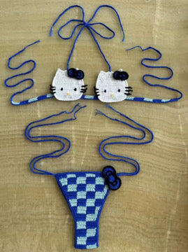 Hello kitty handmade bathing suit (PreOrder)