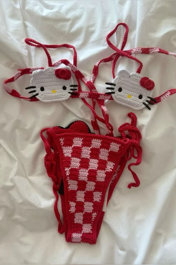 Hello kitty handmade bathing suit (PreOrder)