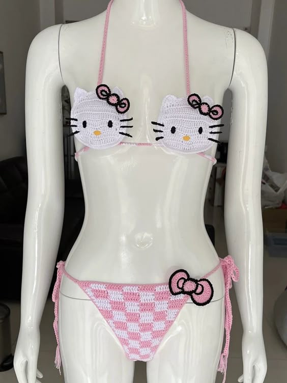 Hello kitty handmade bathing suit (PreOrder)