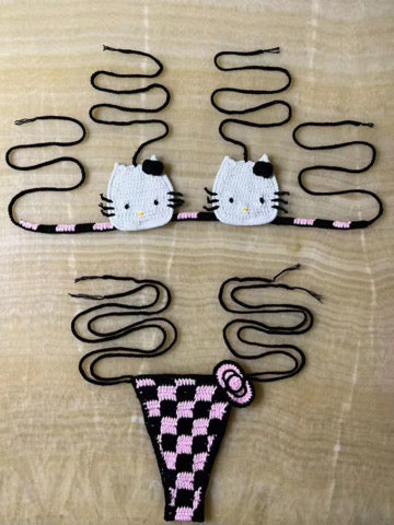 Hello kitty handmade bathing suit (PreOrder)