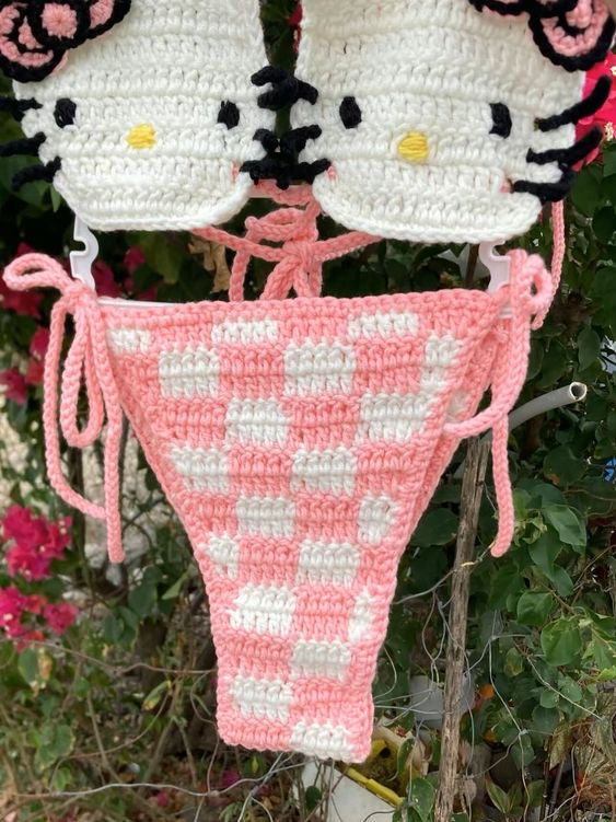 Hello kitty handmade bathing suit (PreOrder)