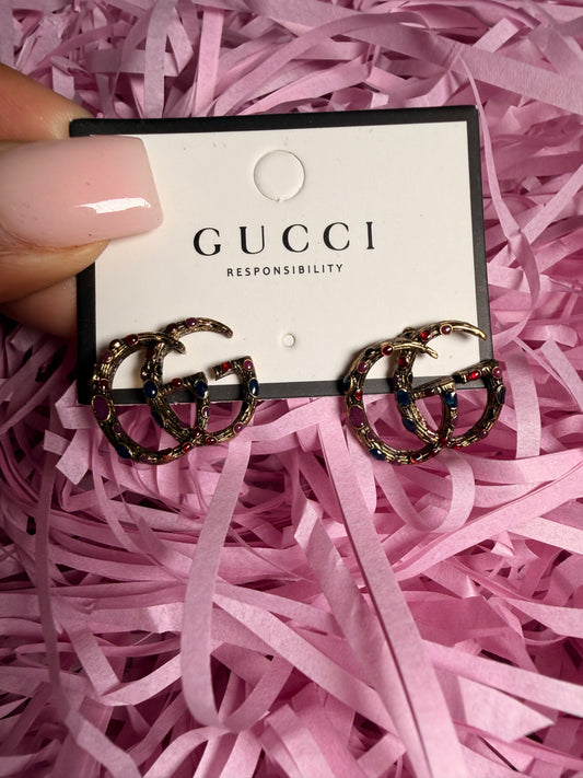 Gucci earrings multi color