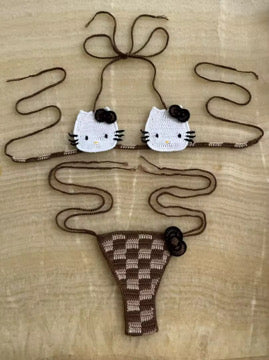 Hello kitty handmade bathing suit (PreOrder)
