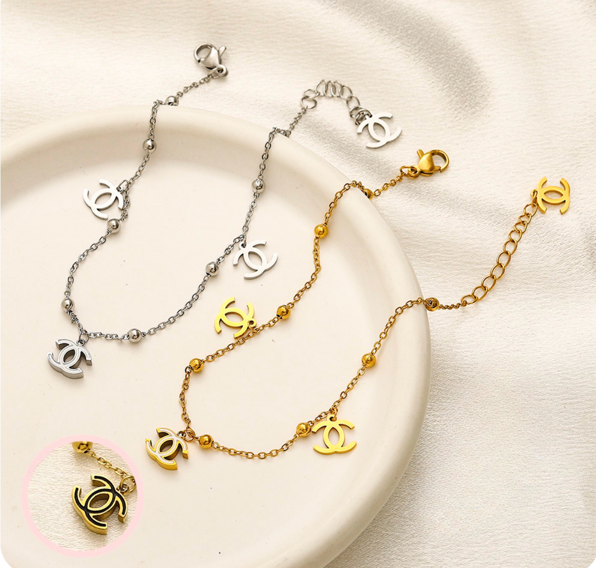 Cutie Channel anklet